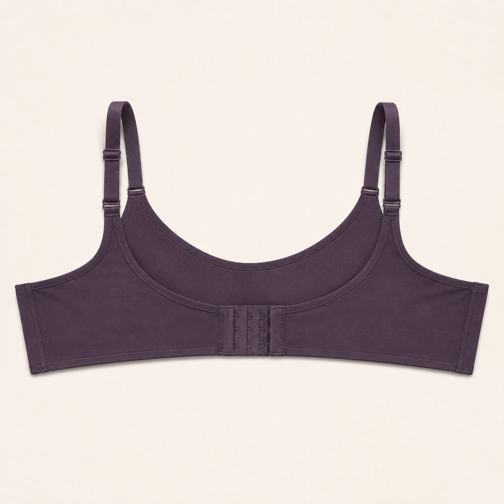 Herfur Everyday Comfort Bra in Italian Grape — back view