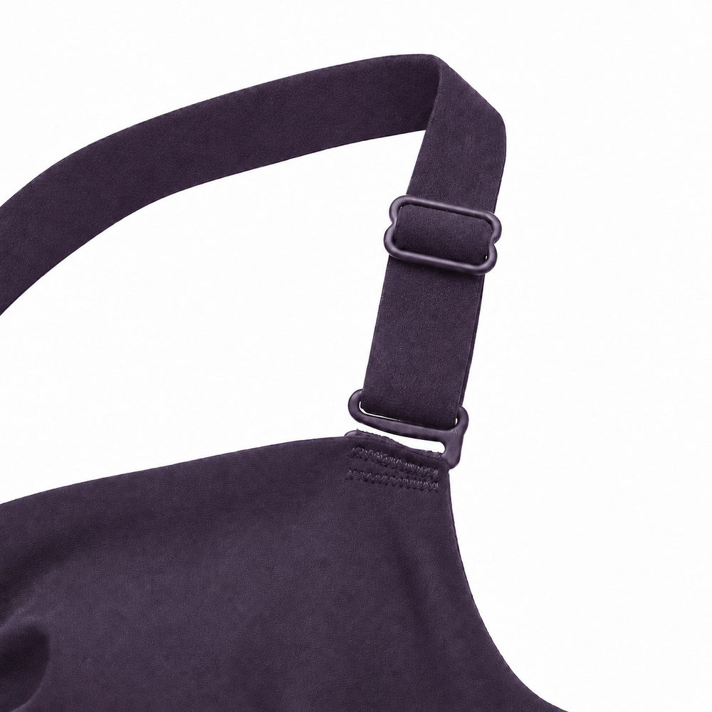 Herfur Everyday Comfort Bra in Italian Grape — adjustable strap detail