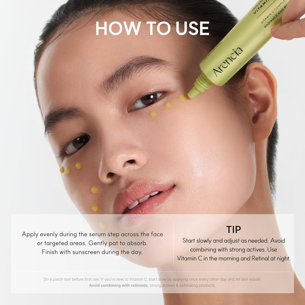 How to use: apply at the serum step across the face or on targeted areas, gently pat to absorb, and finish with sunscreen during the day